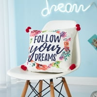 Главни цвеќиња Следете ги вашите соништа + рад 16 Декоративни перници за фрлање